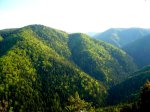Słowacki Raj - widok z góry na góry